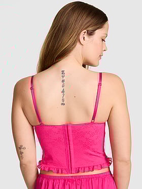 PINK Wink™ Lightly Lined Scoop Corset Top