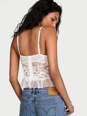 Dare to Dream Lace Ruffle Bra Top