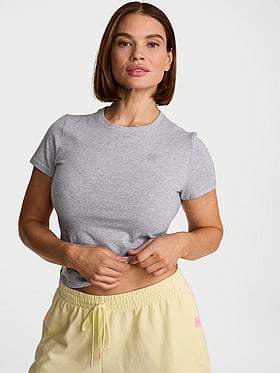 Stretch Cotton Fitted Tee