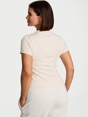 Stretch Cotton Fitted Tee