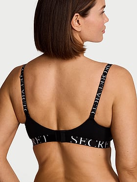 Perfect Shape Cotton Exploded Logo Push-Up Bra