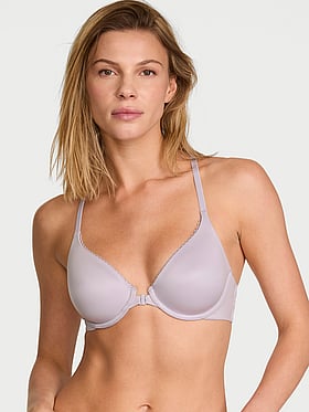 Lightly Lined Lace Racerback Full-Coverage Bra