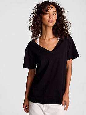 Campus Cotton™ V-Neck Tee