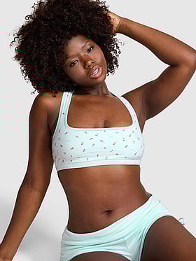 Cotton Dorm Unlined Racerback Bralette