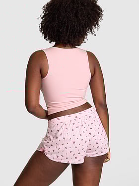 Pointelle Bow Boxer Shorts