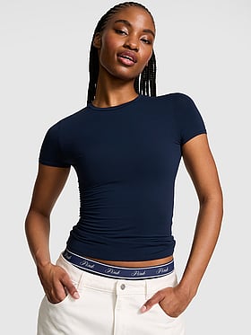 PINK Base Stretch™ Short-Sleeve Tee