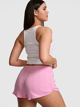 Pointelle Bow Boxer Shorts