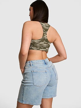 Denim by PINK Mid-Rise Baggy Jorts