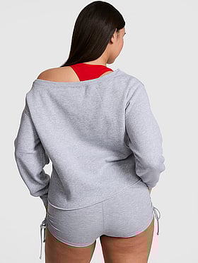 Campus Fleece™ Rib Off-The-Shoulder Sweatshirt