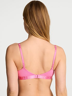 Cotton Exploded Logo Lightly Lined Full-Coverage Bra