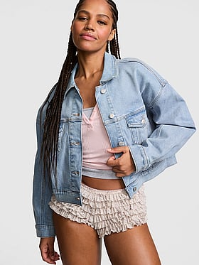 Denim by PINK Boyfriend Trucker Jacket