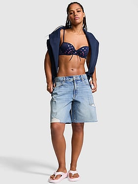 Denim by PINK Mid-Rise Baggy Jorts