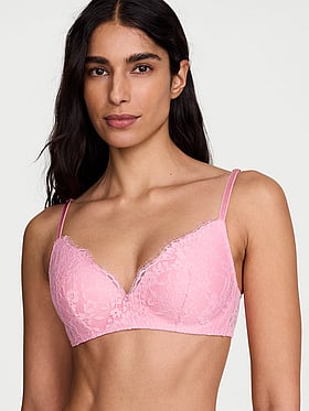 Lace Wireless Push-Up Bra