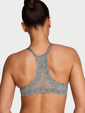 Lightly Lined Lace Racerback Demi Bra