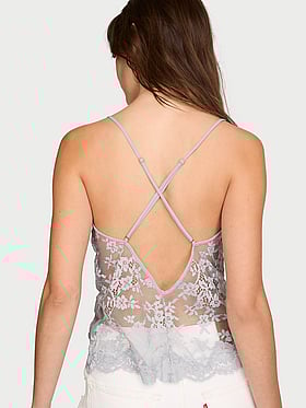 Lace Scallop-Hem Cami