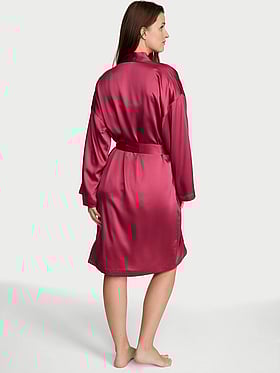 Signature Satin Midi Robe