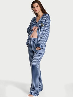 Signature Satin Long Pajama Set