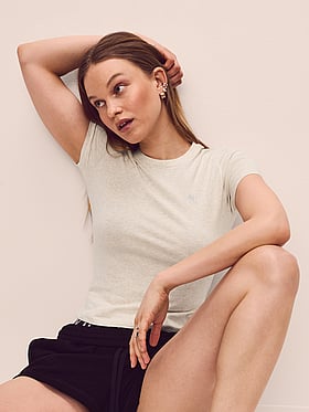 Stretch Cotton Fitted Tee