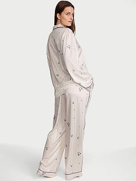 Signature Satin Long Pajama Set