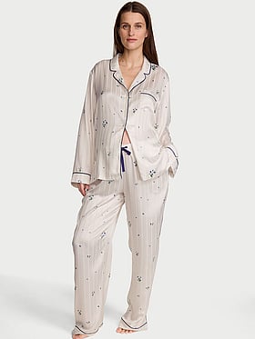 Signature Satin Long Pajama Set