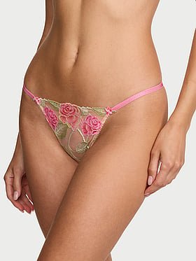 Sweet Melody Embroidery V-String Panty