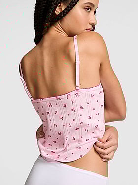 Pointelle Sweetheart Cami
