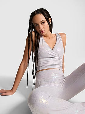 PINK Relay™ Ruched Wrap Bra Tank