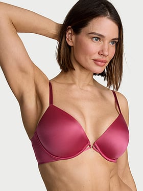 Smooth Lightly Lined Plunge Demi Bra