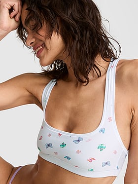 Cotton Dorm Unlined Racerback Bralette