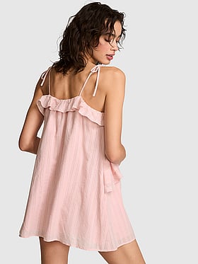 Flowy Ruffle Mini Dress
