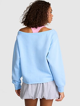 Campus Fleece™ Rib Off-The-Shoulder Sweatshirt