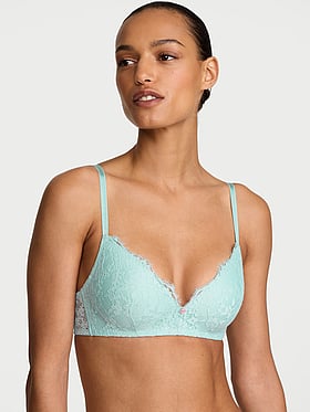 Lace Wireless Push-Up Bra