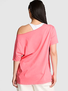 Campus Cotton™ Off-The-Shoulder Tee