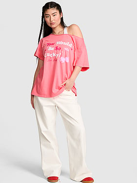 Campus Cotton™ Off-The-Shoulder Tee