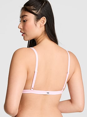 Cotton Dorm Plunge Bralette