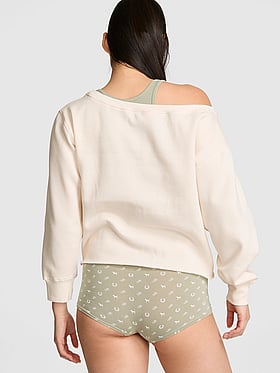 Campus Fleece™ Rib Off-The-Shoulder Sweatshirt