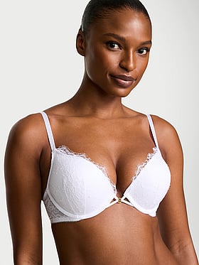 Bombshell Add-2-Cups Rose Lace Push-Up Bra