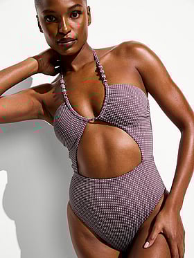 Beach Beads Cut-Out Cheeky One-Piece Swimsuit