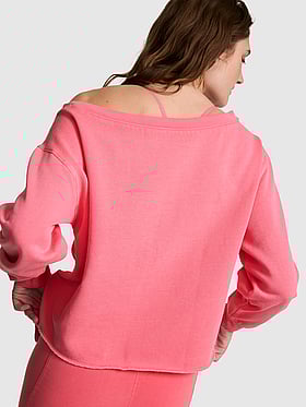 Campus Fleece™ Rib Off-The-Shoulder Sweatshirt