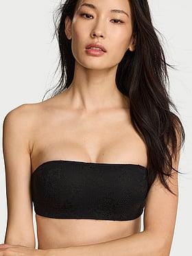 Lace Push-Up Wireless Bandeau Strapless Bra