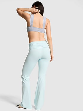 PINK Relay™ Ruched Foldover Flare Leggings