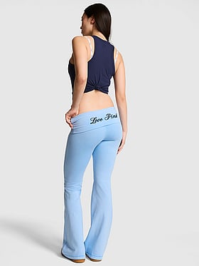 All-Day Cotton™ Foldover Flare Leggings