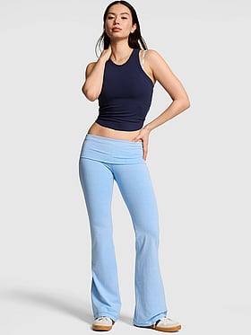 All-Day Cotton™ Foldover Flare Leggings