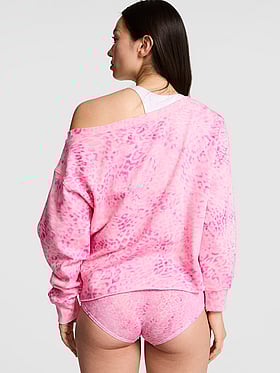 Campus Fleece™ Rib Off-The-Shoulder Sweatshirt