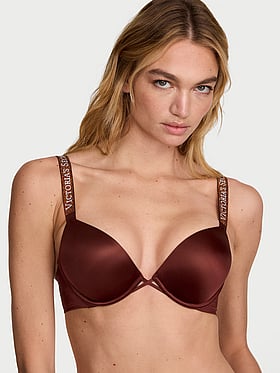 Bombshell Logo Shine Strap Add-2-Cups Push-Up Bra
