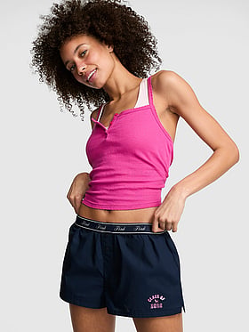 Cotton Boxy Pajama Shorts