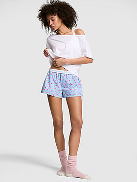 Cotton Boxy Pajama Shorts