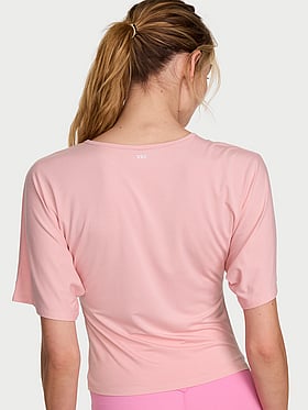 VSX Drapey Knit Side-Ruched Tee