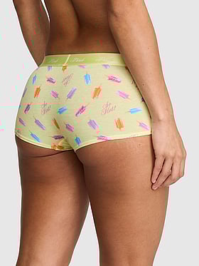 Logo Cotton Boyshort Panty