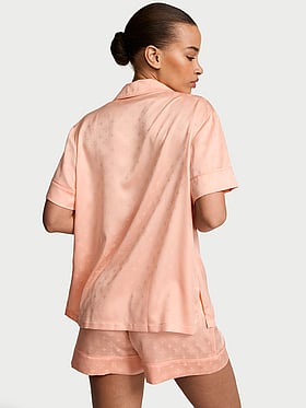 Signature Satin Short Pajama Set